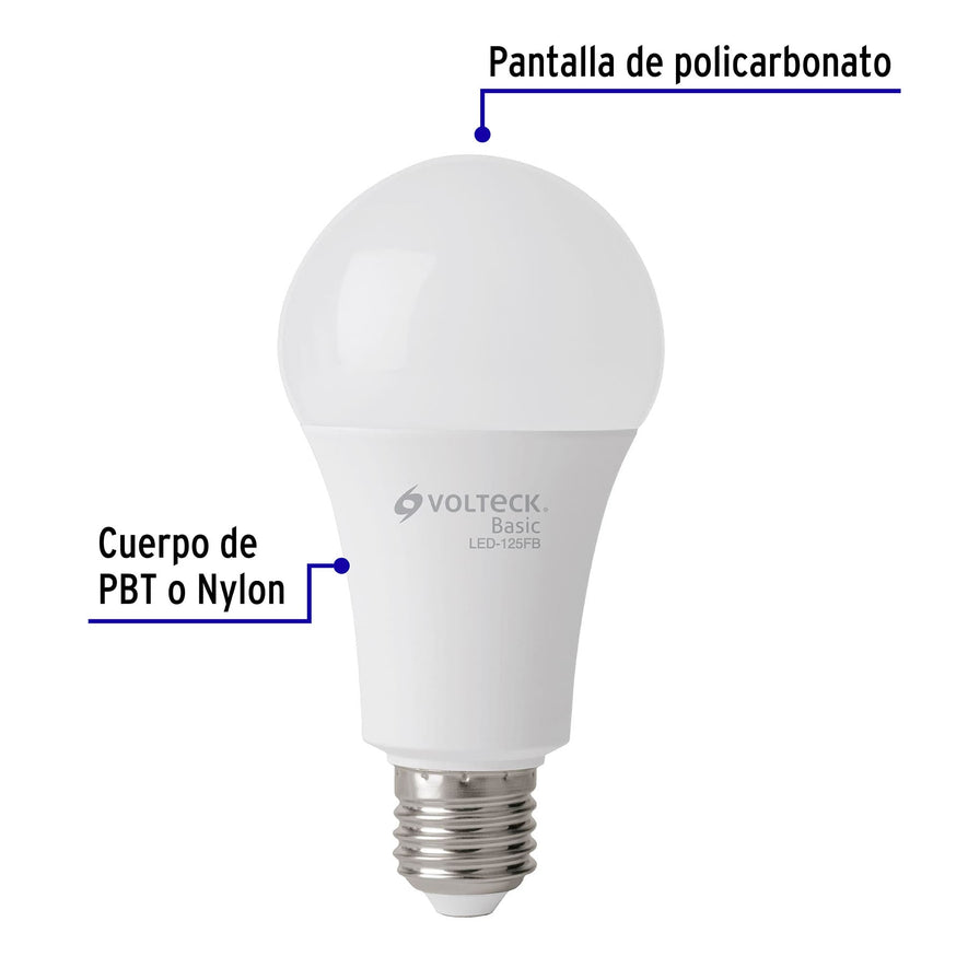 Lámpara LED A22 16 W (equiv. 100 W), luz de día, caja, Basic Caja con 10, 28066
