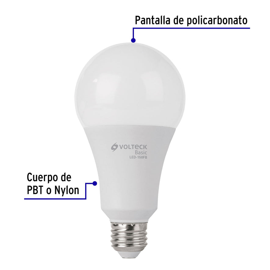 Lámpara LED A25 18 W (equiv. 125 W), luz de día, caja, Basic Caja con 10, 27164