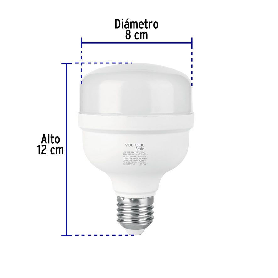 Lámpara LED alta potencia 20W (equiv. 170W) luz de día Basic Caja con 4, 28206