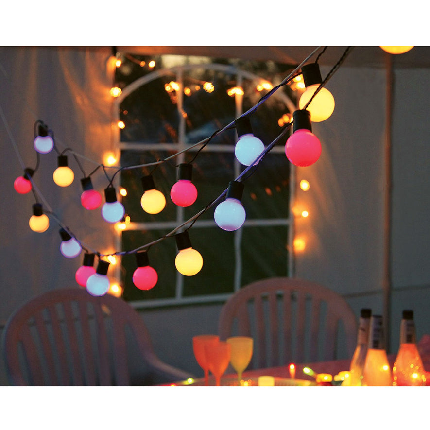 Lámpara LED tipo bulbo G45 1 W color rojo, caja, Volteck Caja con 10, 46029