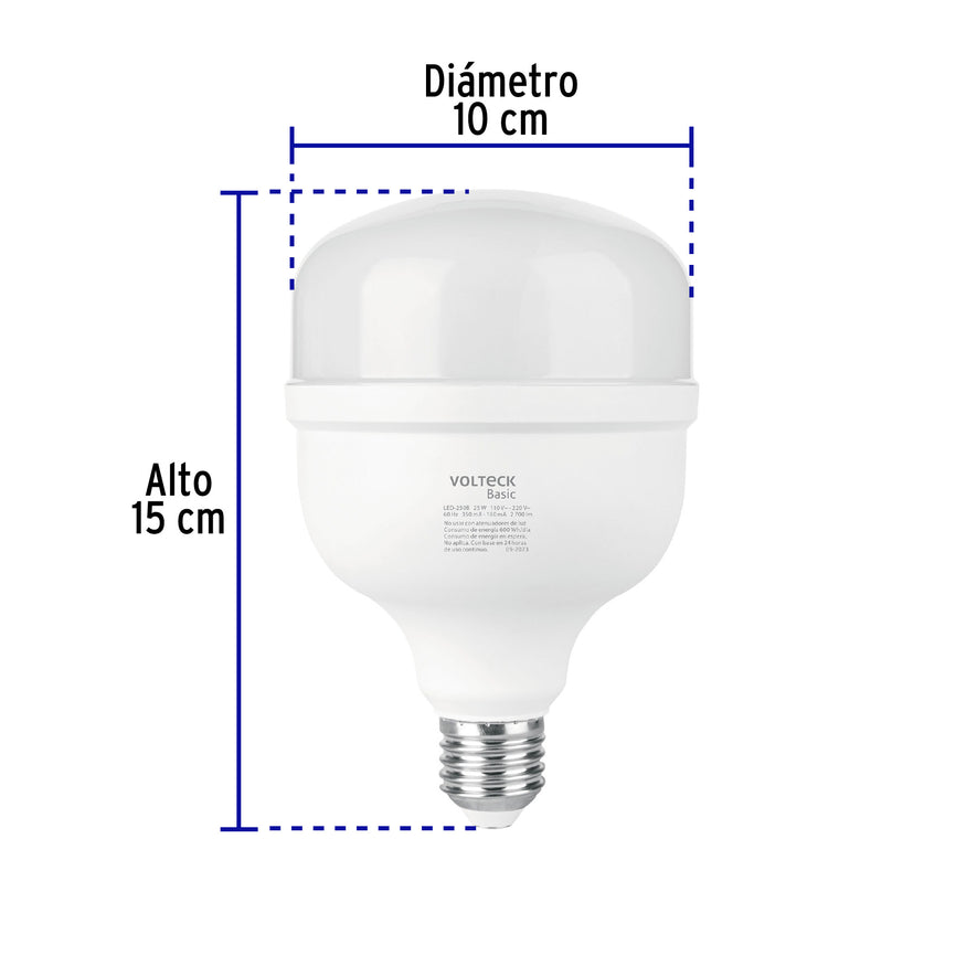 Lámpara LED alta potencia 25W (equiv. 250W) luz de día Basic Caja con 4, 28207