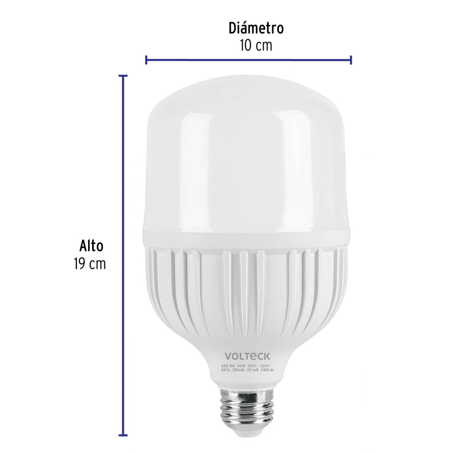 Lámpara LED alta potencia 30 W (equiv. 250 W), luz de día Caja con 4, 46226