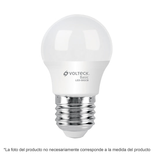 Lámpara LED G45 3 W (equiv. 25 W), luz de día, caja, Basic Caja con 10, 28057