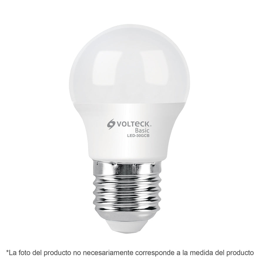 Lámpara LED G45 3 W (equiv. 25 W), luz de día, caja, Basic Caja con 10, 28057