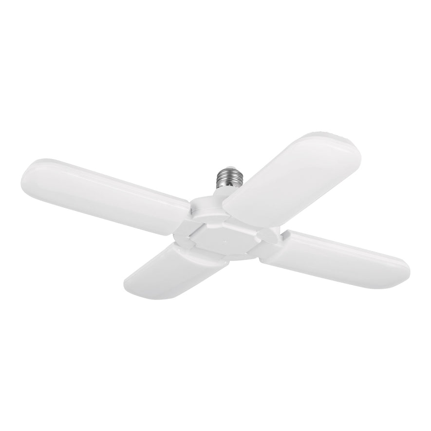 Lámpara LED 32W tipo ventilador, 4 aspas ajustables, Volteck Caja con 2, 26124