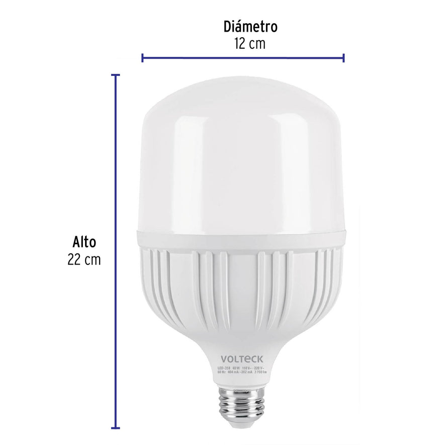 Lámpara LED alta potencia 40 W (equiv. 350 W), luz de día Caja con 2, 46227