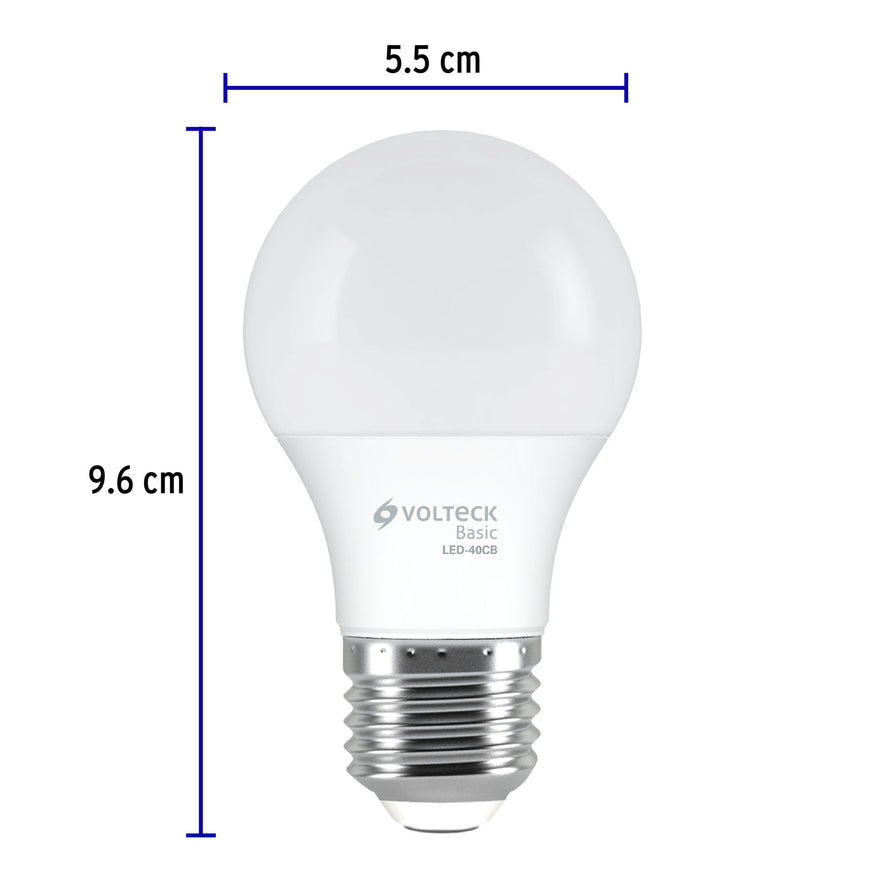 Lámpara LED A19 6 W (equiv. 40 W), luz cálida, caja, Basic Caja con 10, 28060