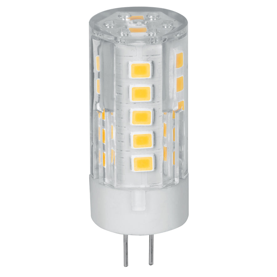 Lámpara de LED tipo cápsula 3 W base G4 luz cálida, blíster Caja con 6, 48103
