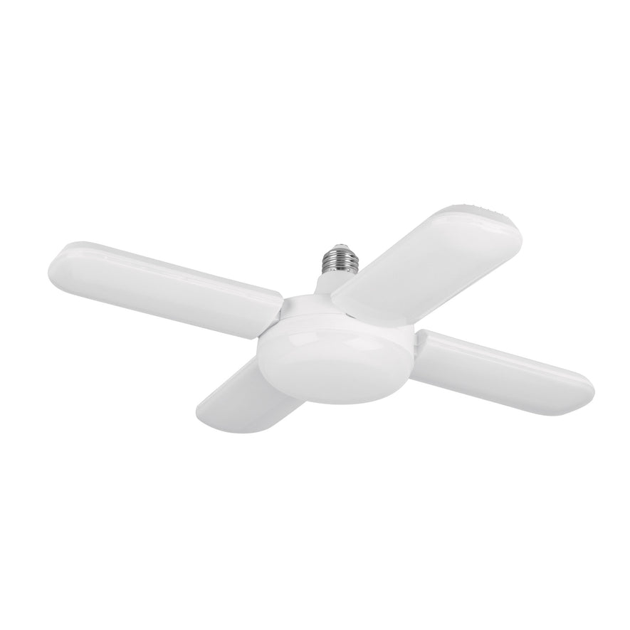 Lámpara LED 40W tipo ventilador, 4 aspas ajustables, Volteck Caja con 2, 26125