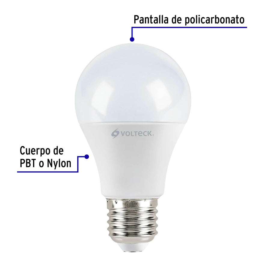 Pack de 4 lámparas LED A19 9 W (equiv. 60 W), luz cálida Caja con 4, 48085