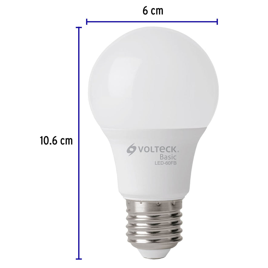 Lámpara LED A19 8 W (equiv. 60 W), luz de día, caja, Basic Caja con 10, 28061