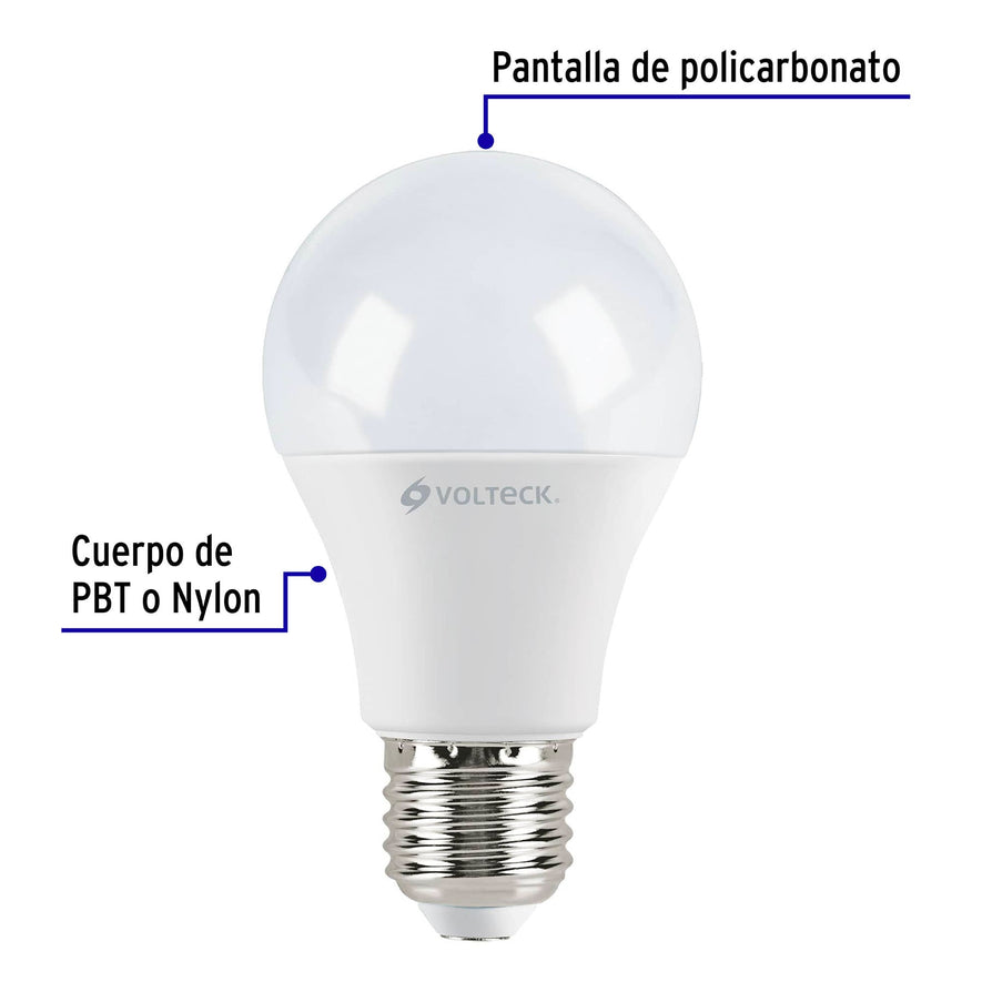 Pack de 4 lámparas LED A19 9 W (equiv. 60 W), luz de día Caja con 4, 46864