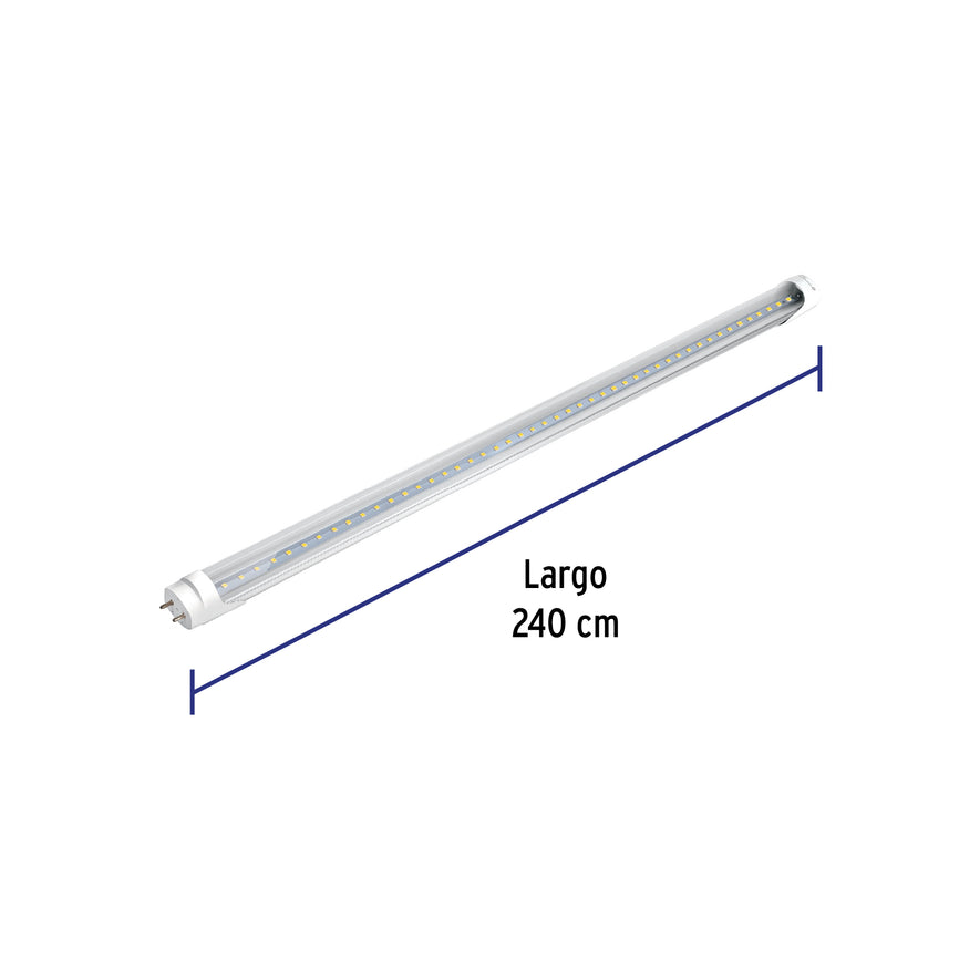 Tubo de LED T8 36 W base G13 pantalla policarbonato, Volteck, 49310