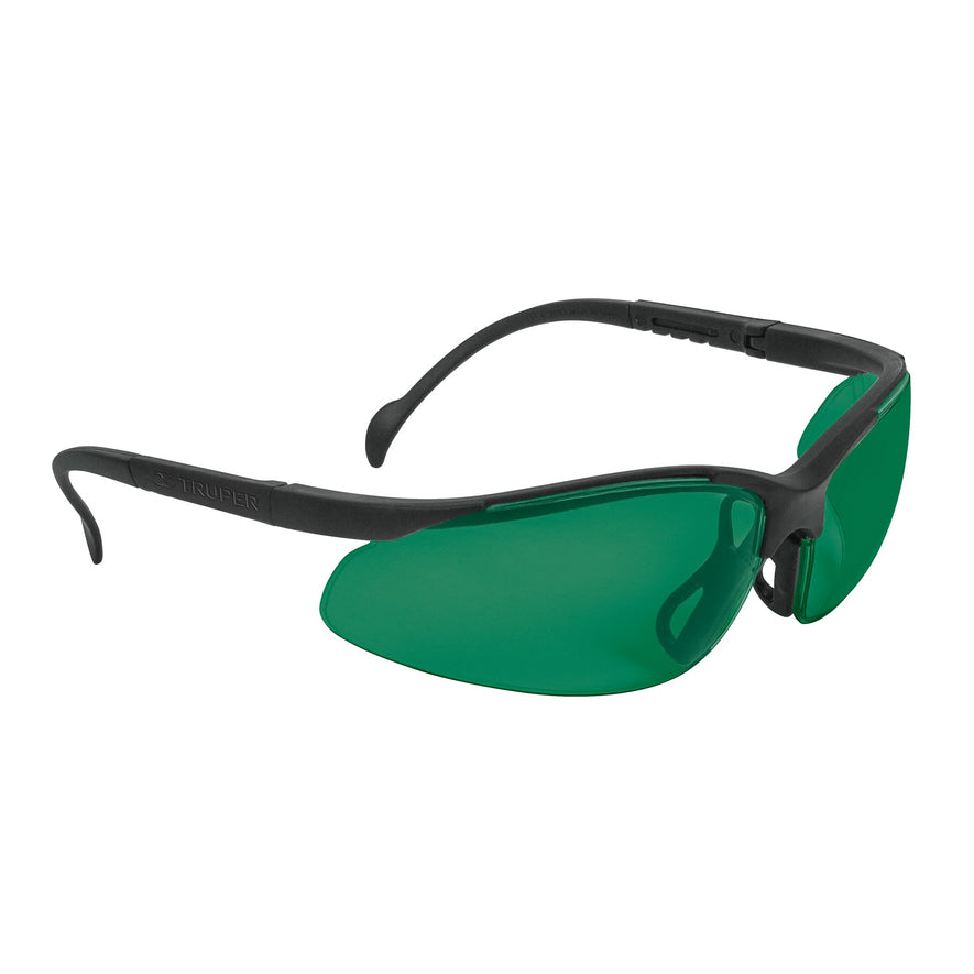 Lentes de seguridad verdes, Truper Vision Caja con 6, 14305