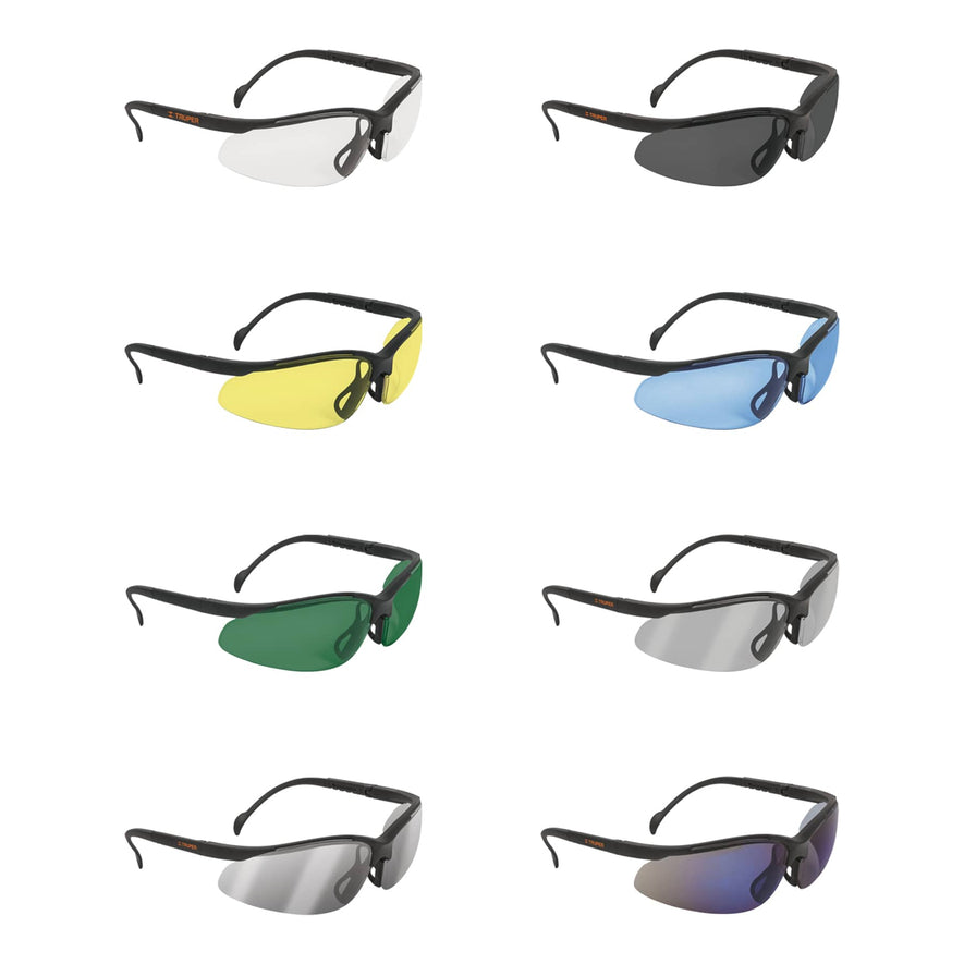 Lentes de seguridad espejo azul, Truper Vision Caja con 6, 10826