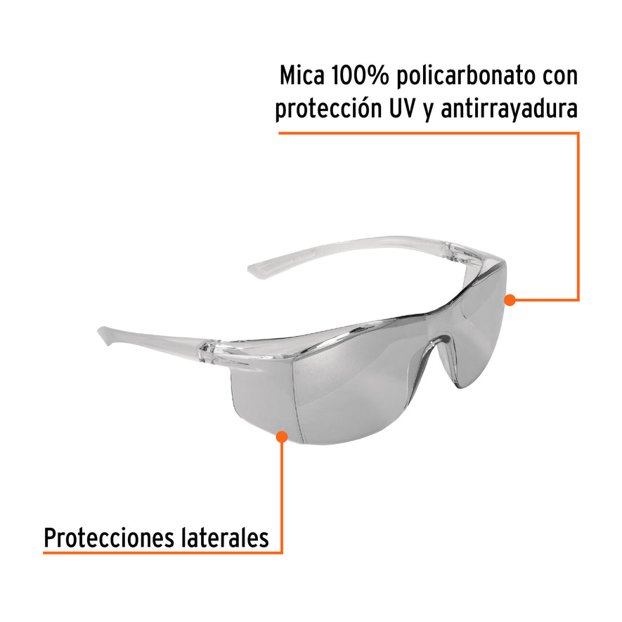 Lentes de seguridad interior-exterior, Truper Ultralite Caja con 6, 10821