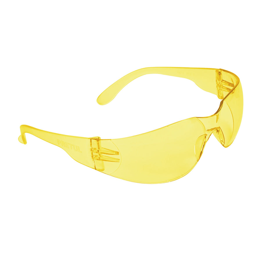 Lentes de seguridad ámbar, Pretul Lite Caja con 6, 20403