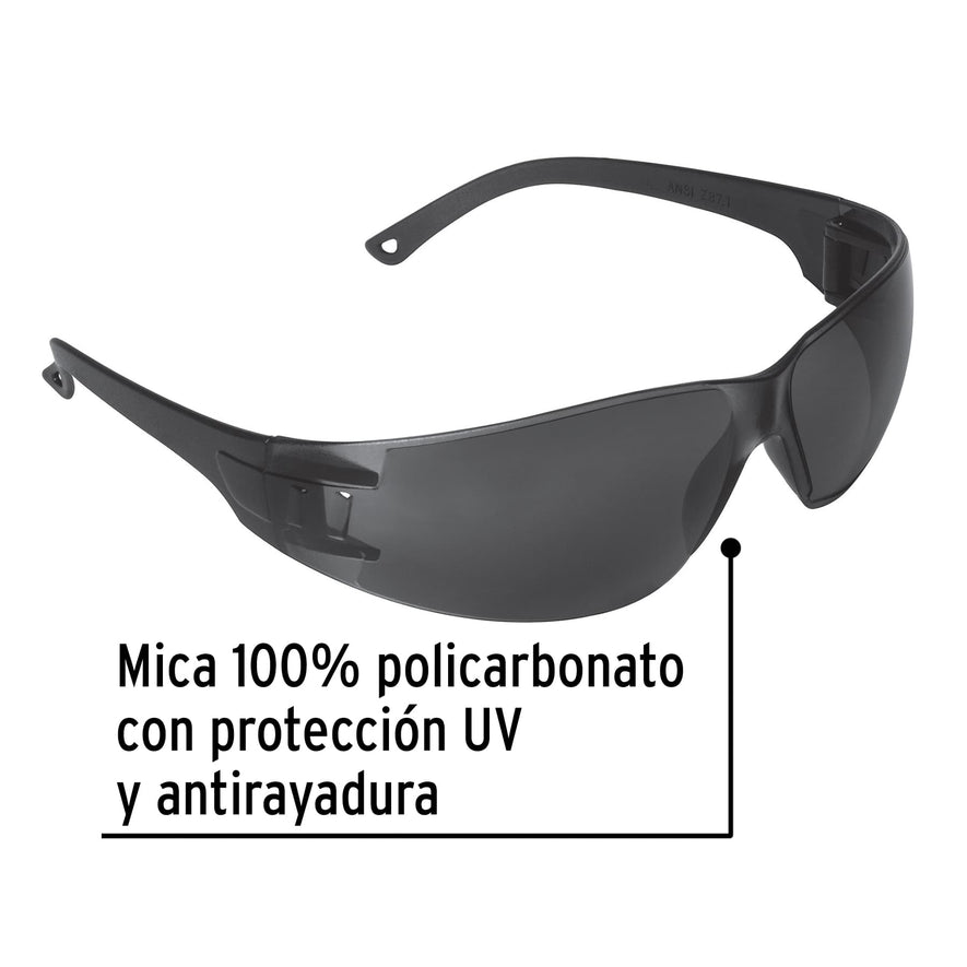 Lentes de seguridad grises, Pretul Lite Caja con 24, 20402