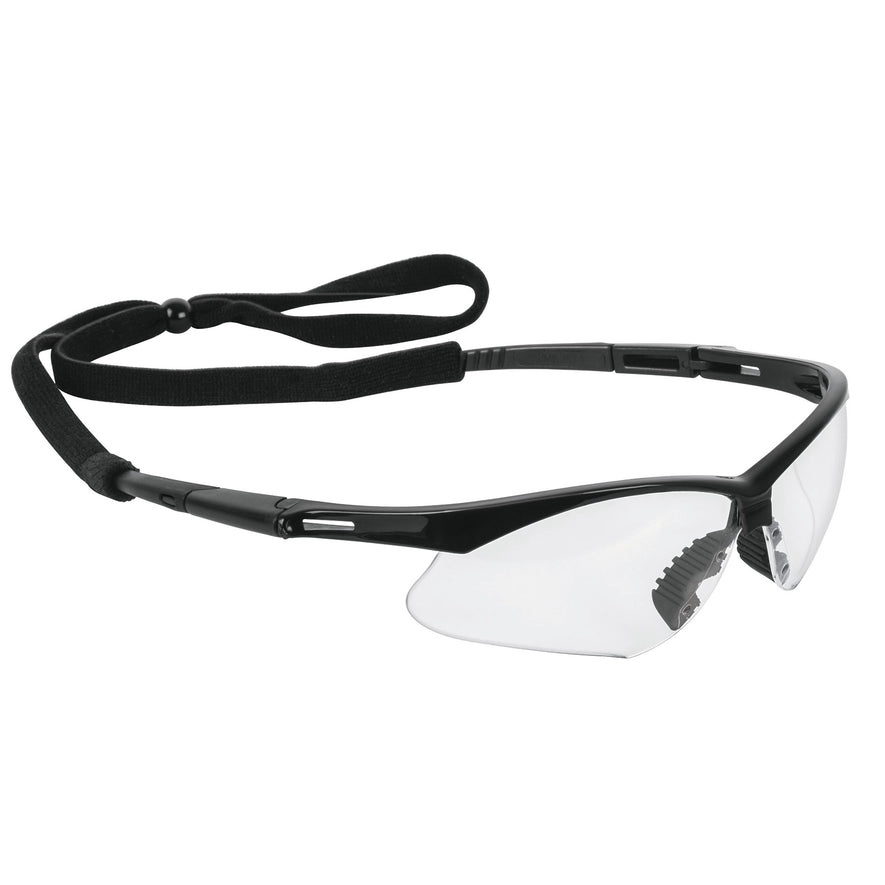 Lentes seguridad claros antiempaño c/cordón ajustable, Sport Caja con 6, 15170