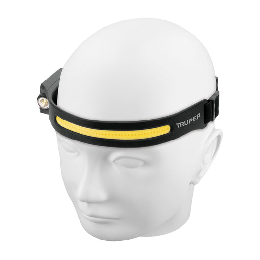 Linterna de minero LED 350 lm con sensor, recargable, TRUPER Caja con 4, 103117