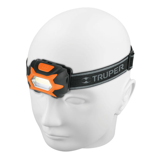 Linterna de minero LED 150 lm, de 3 pilas AAA, TRUPER Caja con 6, 11751