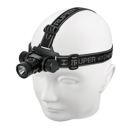 Linterna de minero LED 500 lm, recargable, TRUPER EXPERT, 18435