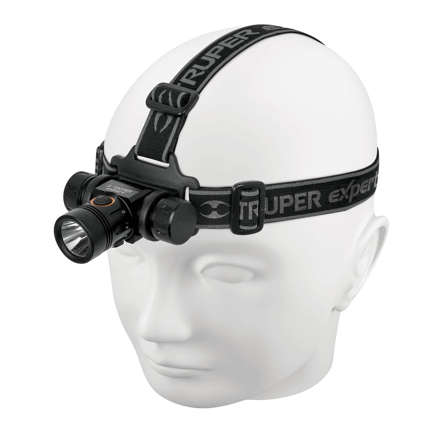 Linterna de minero LED 500 lm, recargable, TRUPER EXPERT, 18435