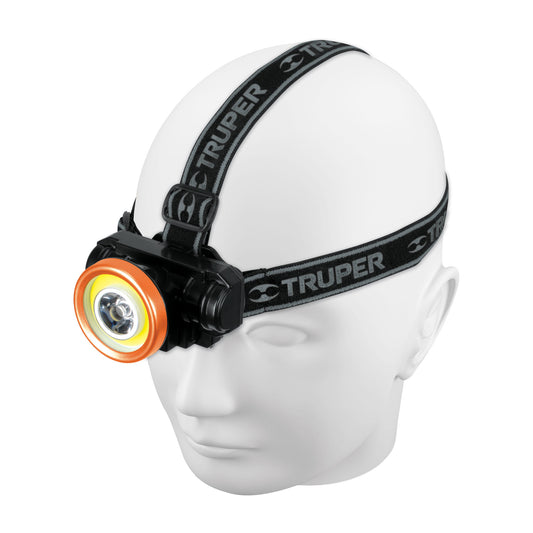 Linterna de minero LED 80 lm, recargable, TRUPER Caja con 4, 102150