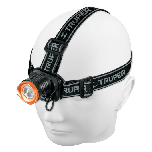 Linterna de minero LED 80 lm, recargable, TRUPER EXPERT Caja con 4, 102129
