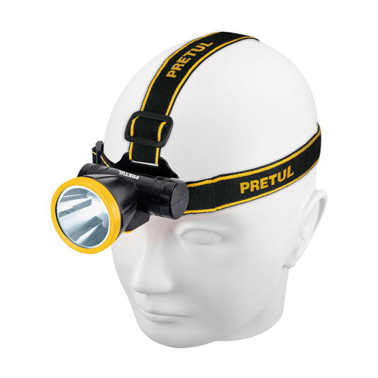 Linterna de minero LED 95 lm, recargable, PRETUL Caja con 4, 29088