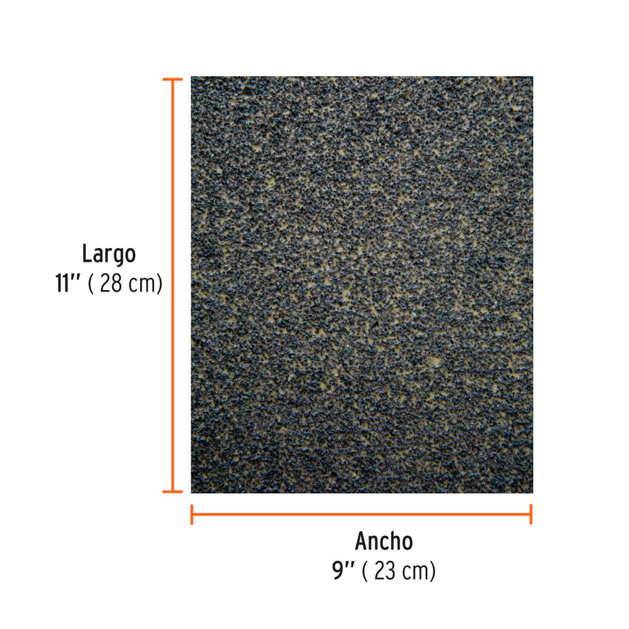 Lija para madera papel cabinet, grano 36, Truper Caja con 25, 11606