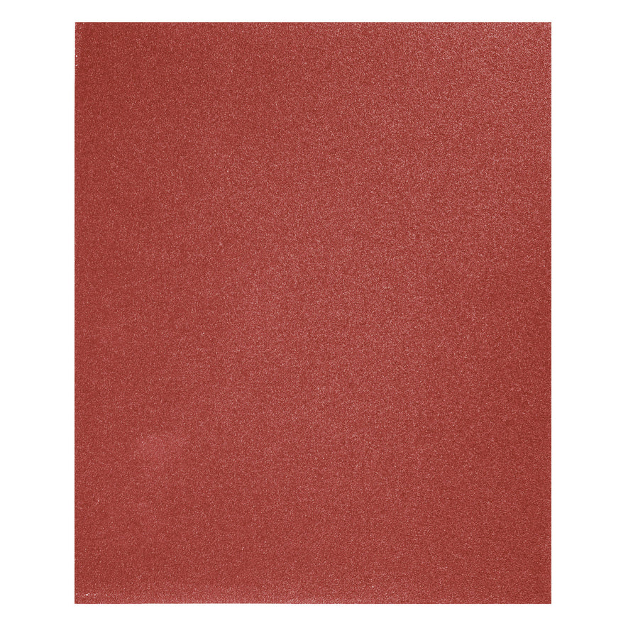 Lija de esmeril roja grano 120 de óxido de aluminio, Truper Caja con 25, 11643