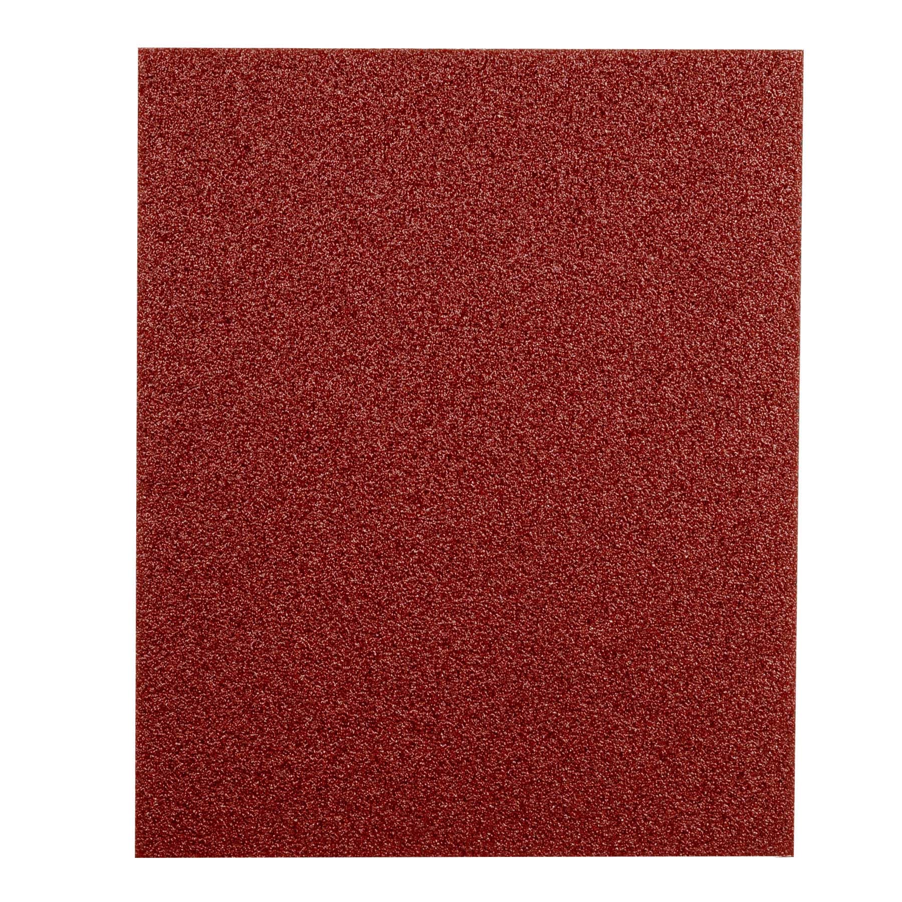 Lija de esmeril roja grano 50 de óxido de aluminio, Truper Caja con 25, 11641