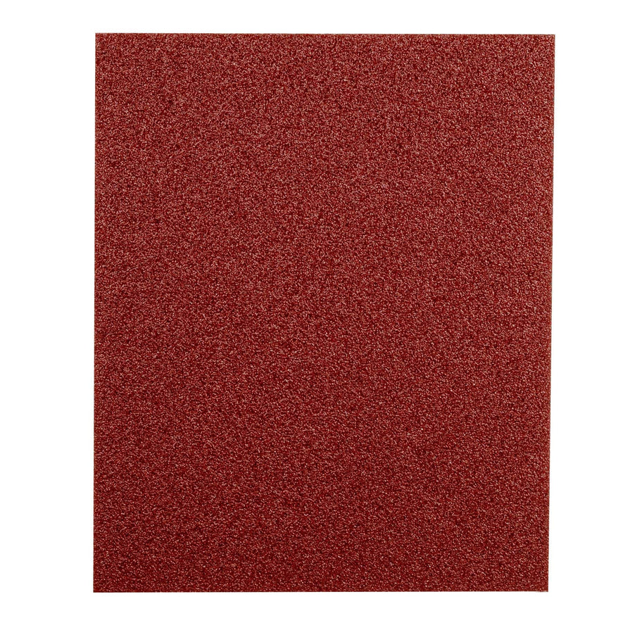Lija de esmeril roja grano 50 de óxido de aluminio, Truper Caja con 25, 11641