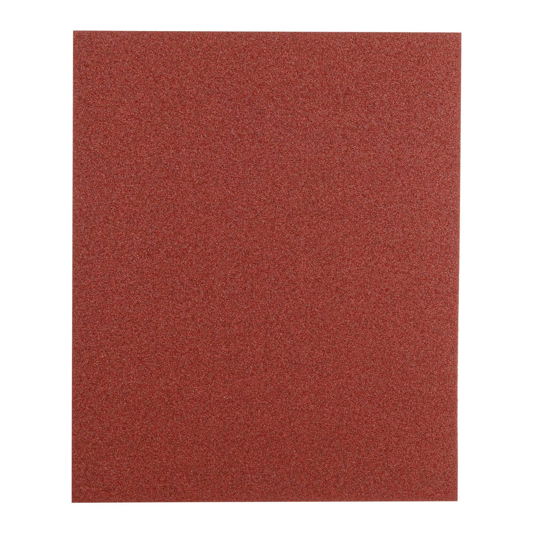 Lija de esmeril roja grano 80 de óxido de aluminio, Truper Caja con 25, 11642