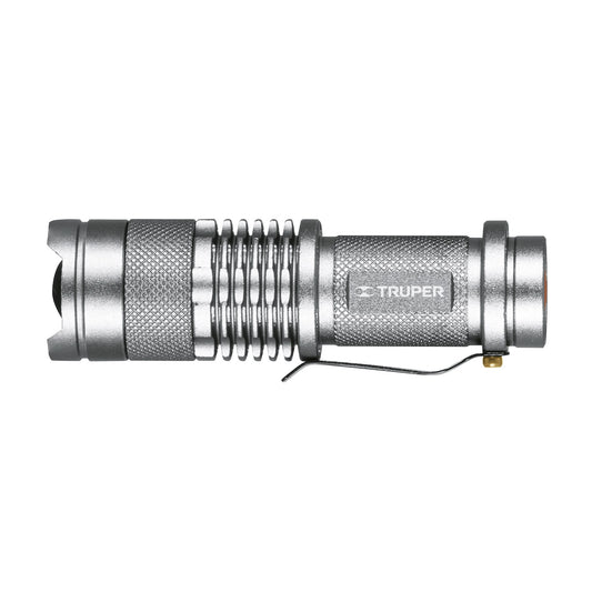 Linterna de aluminio 1 LED de 40 lm con 1 pila AA, Truper Caja con 4, 17256