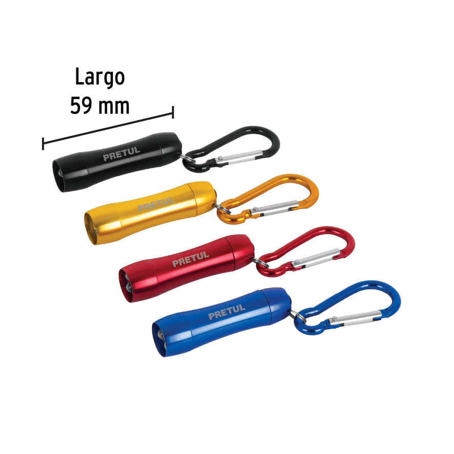 Linternas de 3 LEDS tipo llavero Caja con 60, 26003