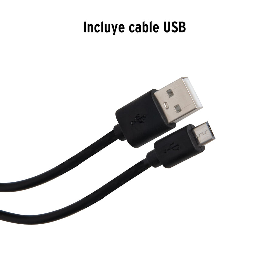 Linterna plástica de LED, 100 lm, recargable, PRETUL Caja con 4, 26070