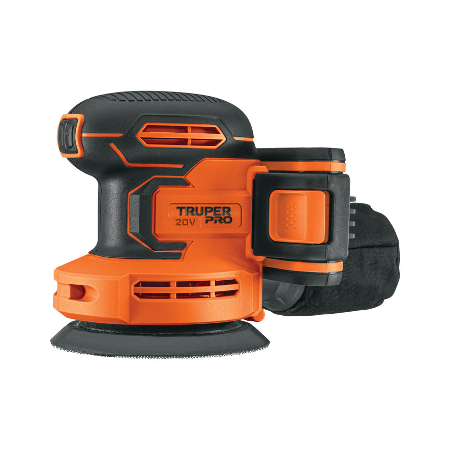 Lijadora roto-orbital 5', 20V, 1 batería 2Ah, PRO, 102863