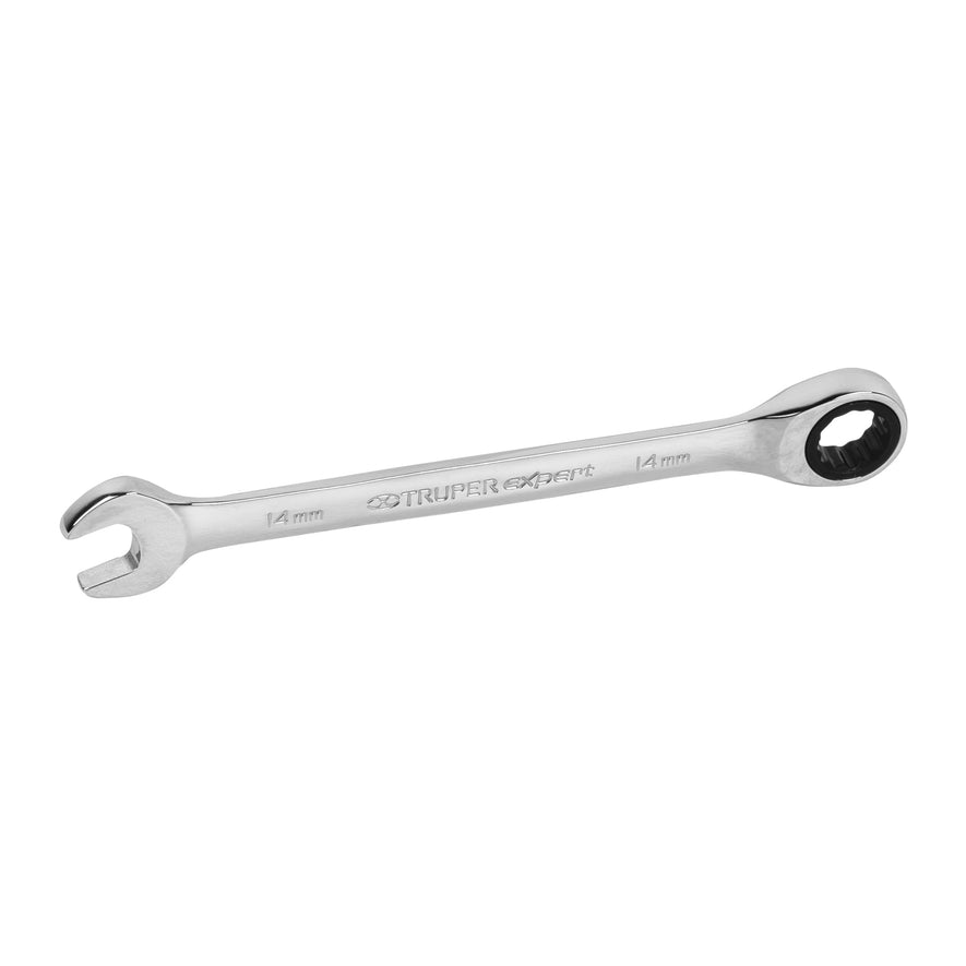 Llave combinada con matraca 14 mm x 186 mm largo, Expert Caja con 3, 15746