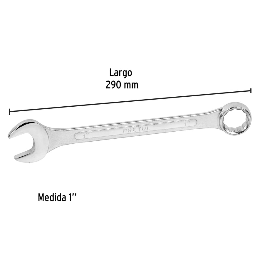 Llave combinada 1' x 290 mm de largo, Pretul Caja con 6, 21892