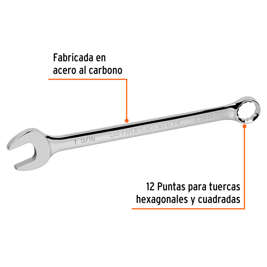 Llave combinada extralarga 1-9/16' x 483 mm de largo, Expert, 15649