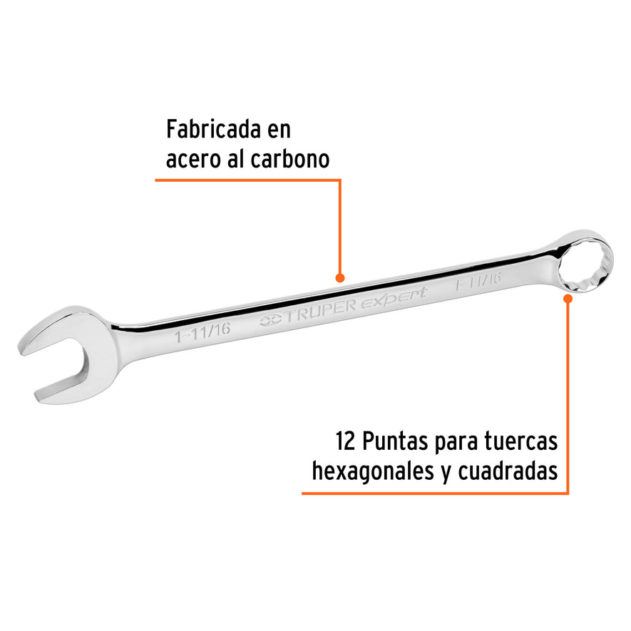 Llave combinada extralarga 1-11/16' x 483 mm largo, Expert, 15632