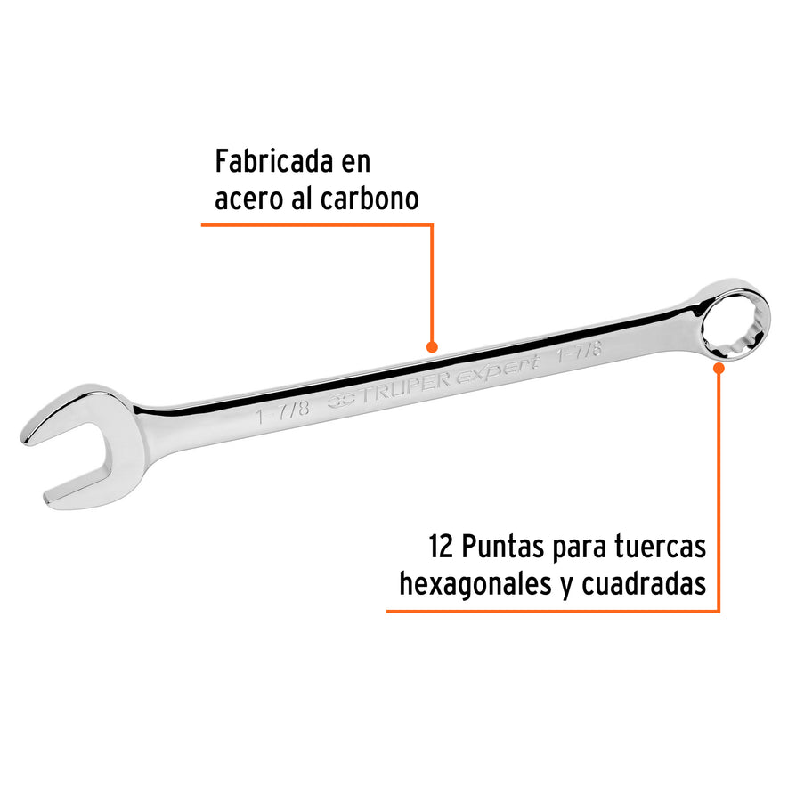Llave combinada extralarga 1-7/8' x 509 mm de largo, Expert, 15635