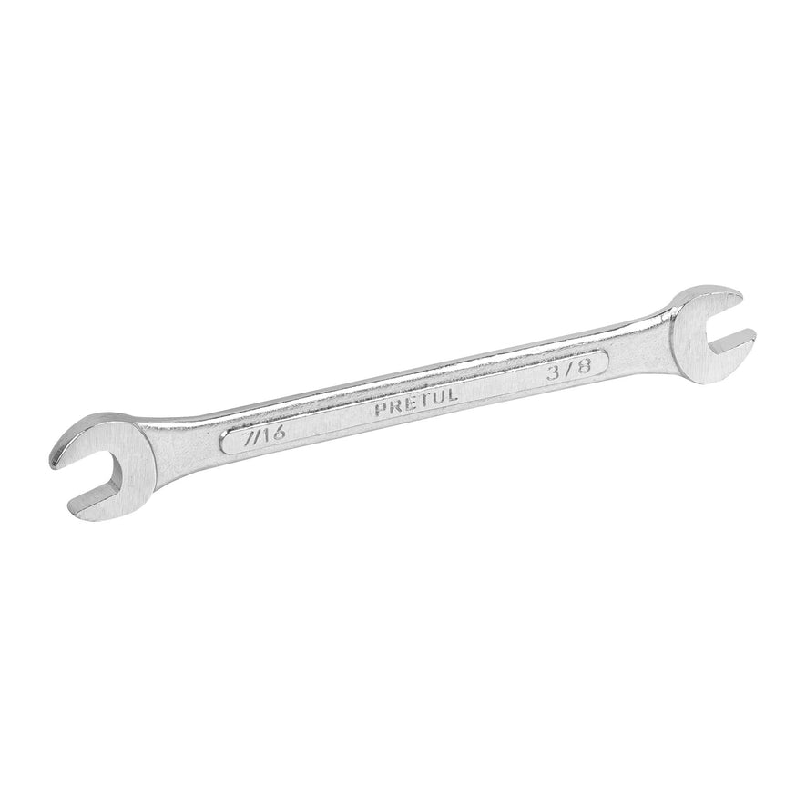 Llave española, 3/8 x 7/16' x 157 mm de largo, PRETUL Caja con 12, 21952