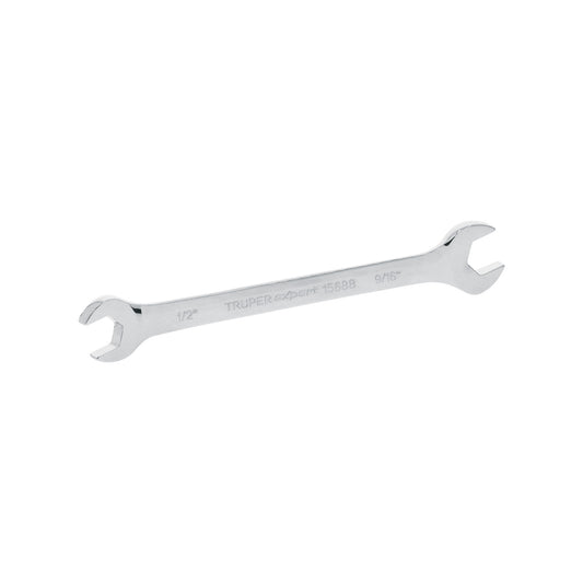Llave española, 1/2 x 9/16' x 181 mm de largo, Truper Expert Caja con 6, 15688