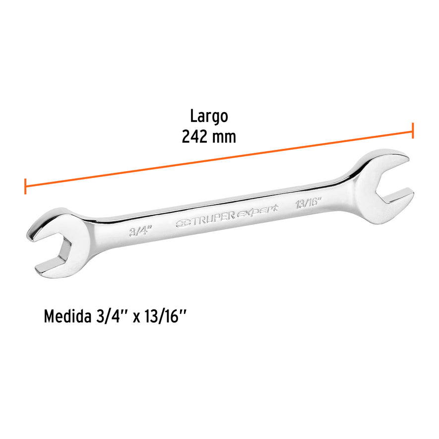 Llave española, 3/4 x 13/16' x 242 mm de largo, Expert Caja con 6, 15698