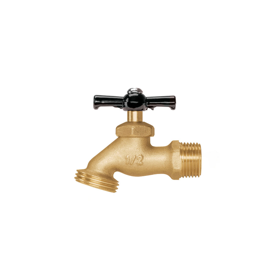 Llave p/manguera, de latón, 100g, 1/2', granel, PRETUL Caja con 12, 22146