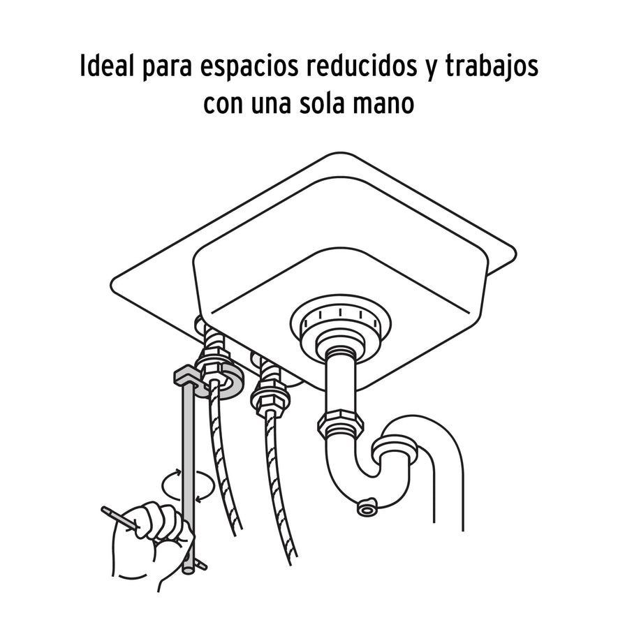 Llave 12' para plomero, Truper Caja con 6, 12874