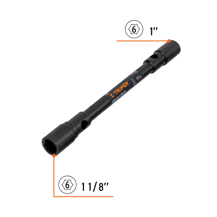 Llave de artillería, 1 x 1-1/8' boca hexagonal, TRUPER, 15486